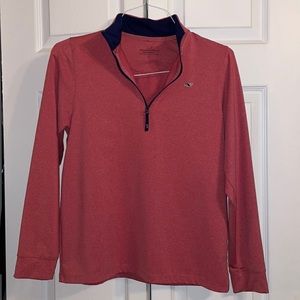 STORE CLOSING - Vineyard Vines Boys Large 3/4 zip performance long sleeve shirt